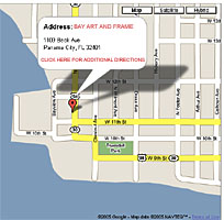Bay Art & Frame Directions